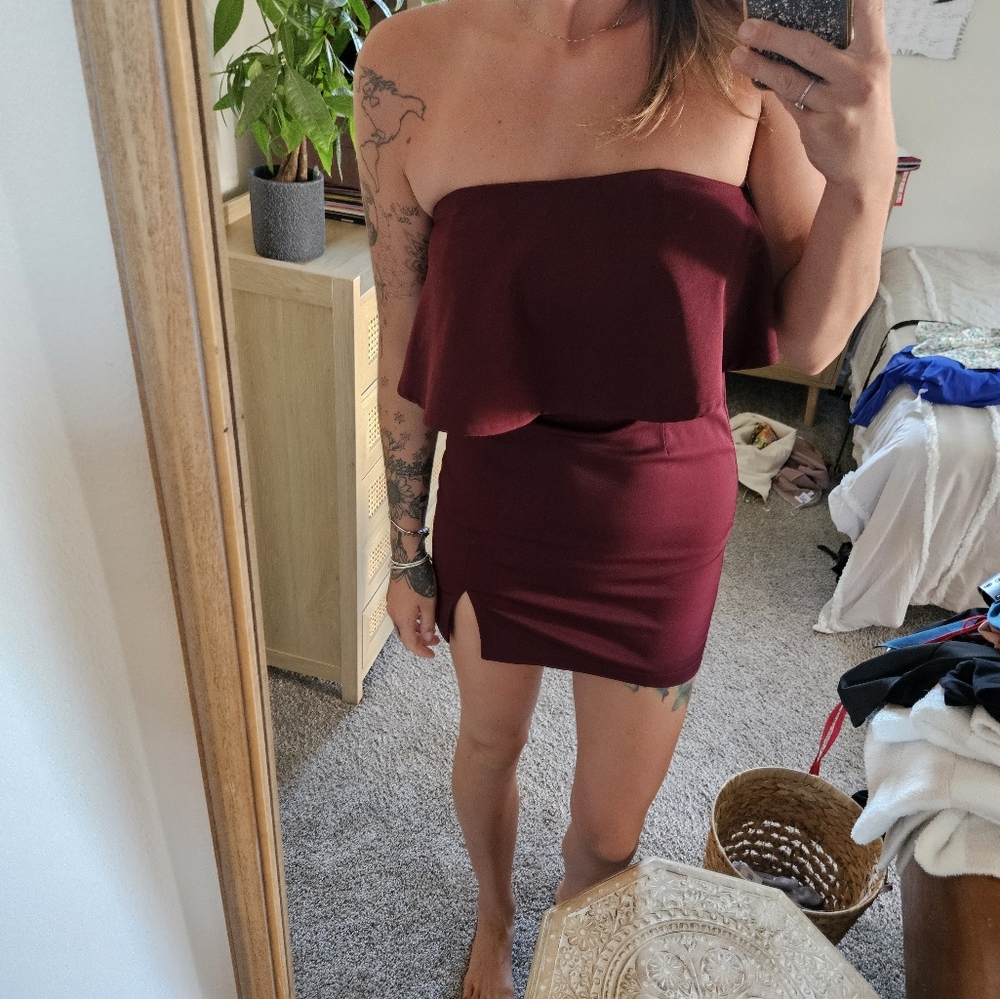 Lulu's strapless dress